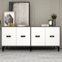 HANAH HOME Komoda Fly Anthracite White - slika 1