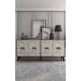 HANAH HOME Komoda Fly Anthracite Ephesus Marble - slika 1