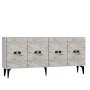 HANAH HOME Komoda Fly White Ephesus Marble - slika 4