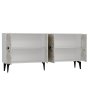 HANAH HOME Komoda Fly White Ephesus Marble - slika 5
