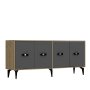 HANAH HOME Komoda Fly Sapphire Oak Anthracite - slika 4