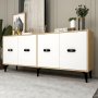 HANAH HOME Komoda Fly Sapphire Oak White - slika 2