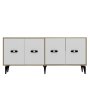 HANAH HOME Komoda Fly Sapphire Oak White - slika 3