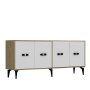 HANAH HOME Komoda Fly Sapphire Oak White - slika 4