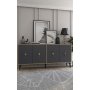 HANAH HOME Komoda Figora Sapphire Oak Anthracite - slika 2