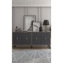 HANAH HOME Komoda Figora Sapphire Oak Anthracite - slika 1