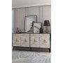 HANAH HOME Komoda Figora Anthracite Ephesus Marble - slika 2