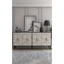 HANAH HOME Komoda Figora Anthracite Ephesus Marble - slika 1