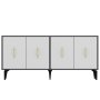 HANAH HOME Komoda Figora Anthracite White - slika 3