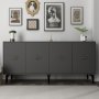 HANAH HOME Komoda Sinta Anthracite - slika 1