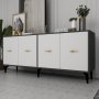 HANAH HOME Komoda Sinta Anthracite White - slika 2