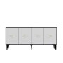 HANAH HOME Komoda Sinta Anthracite White - slika 3