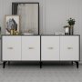 HANAH HOME Komoda Sinta Anthracite White - slika 1
