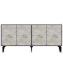 HANAH HOME Komoda Sinta Anthracite Ephesus Marble - slika 3