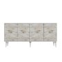 HANAH HOME Komoda Sinta White Ephesus Marble - slika 3