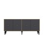 HANAH HOME Komoda Sinta Sapphire Oak Anthracite - slika 2