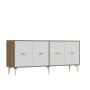 HANAH HOME Komoda Sinta Sapphire Oak White - slika 4