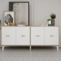 HANAH HOME Komoda Sinta Sapphire Oak White - slika 1