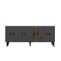 HANAH HOME Komoda Cherry Anthracite Walnut - slika 3