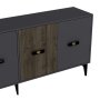 HANAH HOME Komoda Cherry Anthracite Walnut - slika 5