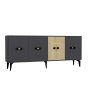 HANAH HOME Komoda Cherry Anthracite Sapphire Oak - slika 4