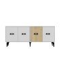 HANAH HOME Komoda Cherry White Sapphire Oak - slika 3