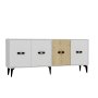 HANAH HOME Komoda Cherry White Sapphire Oak - slika 4