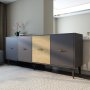 HANAH HOME Komoda Verry Anthracite Sapphire Oak - slika 2