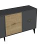 HANAH HOME Komoda Verry Anthracite Sapphire Oak - slika 5