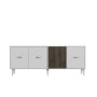 HANAH HOME Komoda Verry White Walnut - slika 3