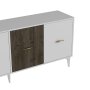 HANAH HOME Komoda Verry White Walnut - slika 5