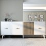 HANAH HOME Komoda Verry White Walnut - slika 1