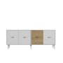 HANAH HOME Komoda Verry White Sapphire Oak - slika 3