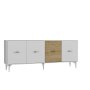 HANAH HOME Komoda Verry White Sapphire Oak - slika 4