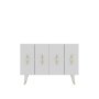 HANAH HOME Komoda Quart Ramada Gold White - slika 3