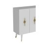 HANAH HOME Komoda Quart Ramada Gold White - slika 5