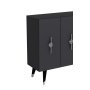 HANAH HOME Komoda Quart Ramada Silver Anthracite - slika 5