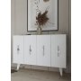 HANAH HOME Komoda Quart Ramada Silver White - slika 2