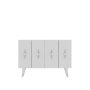 HANAH HOME Komoda Quart Ramada Silver White - slika 3