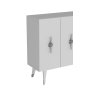 HANAH HOME Komoda Quart Ramada Silver White - slika 5