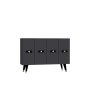 HANAH HOME Komoda Quart V Gold Anthracite - slika 4