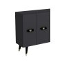 HANAH HOME Komoda Quart V Gold Anthracite - slika 5