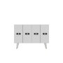 HANAH HOME Komoda Quart V Gold White - slika 3