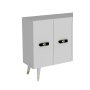 HANAH HOME Komoda Quart V Gold White - slika 5