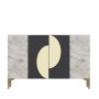 HANAH HOME Komoda Afra KM120 Anthracite Gold - slika 3