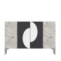 HANAH HOME Komoda Afra KM120 Anthracite Silver - slika 3
