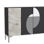 HANAH HOME Komoda Afra KM120 Anthracite Silver - slika 5