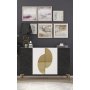 HANAH HOME Komoda Afra KM120 White Royal Marble Gold - slika 1