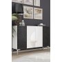HANAH HOME Komoda Afra KM120 White Royal Marble Silver - slika 2