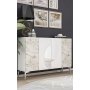 HANAH HOME Komoda Afra KM120 White Silver - slika 2